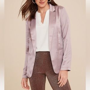 Women’s Blazer XL mauve taupe satin